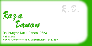 roza danon business card